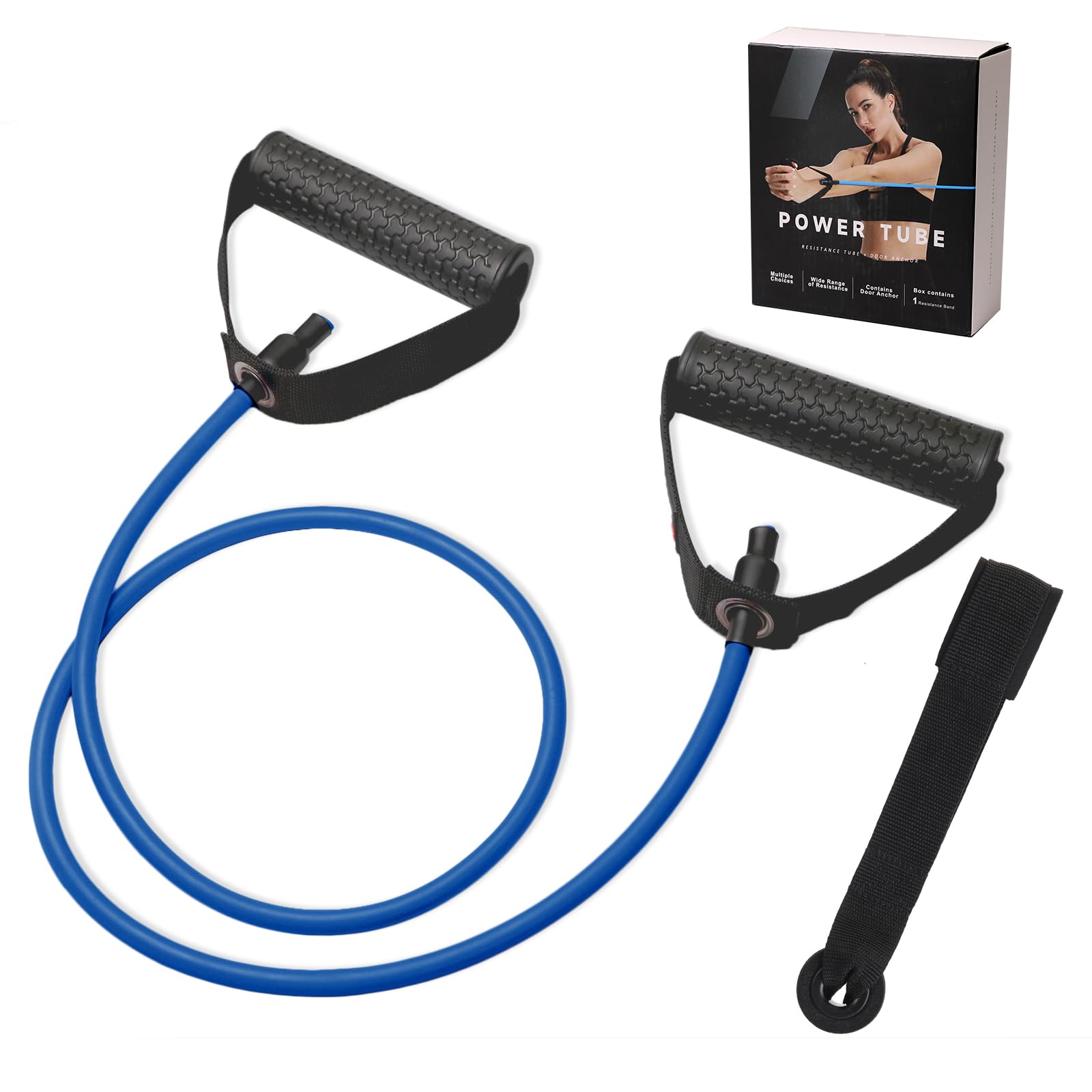 Resistance Bands with Handles Exercise Fitness Workout Band Set - Image 5