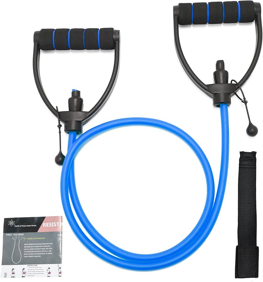 Resistance Bands with Handles Exercise Fitness Workout Band Set - Image 4