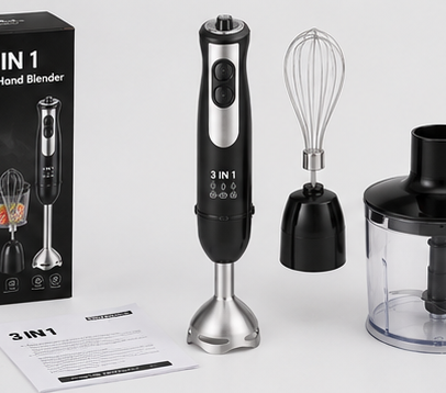 Multi Purpose 3 In 1 Electric Hand Blender