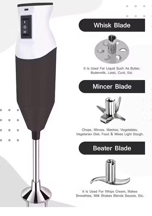 Multi-Purpose 3-in-1 Electric Hand Blender
