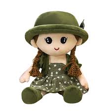 Soft Fabric Doll Toy for Kids Girls Multicolor Plush Doll