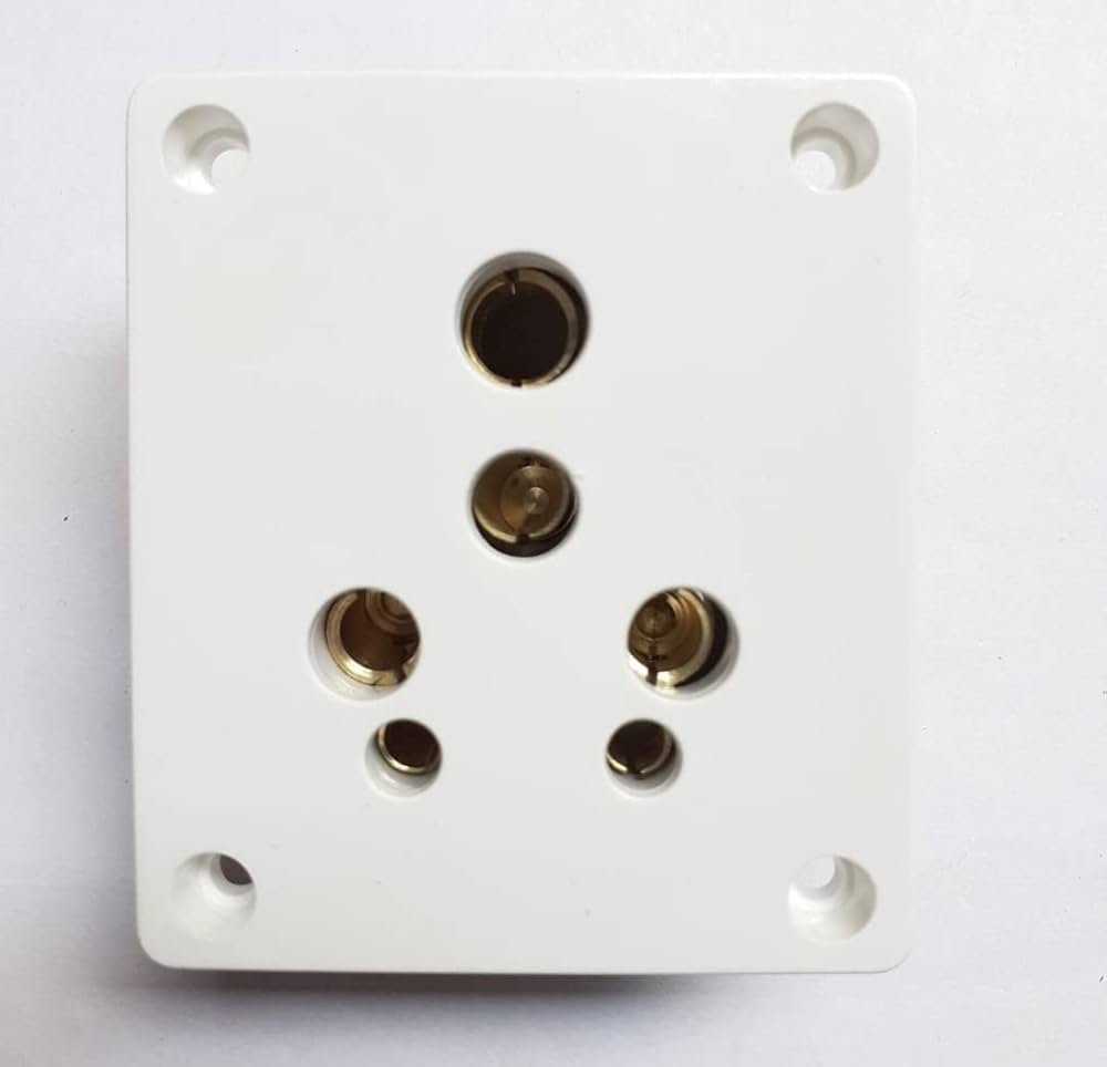 16A non modular electrical socket for heavy appliances