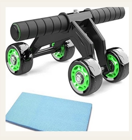 4 Wheel Ab Roller for Home Gym Core Strength Training - Image 2
