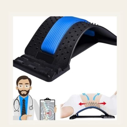 ergonomic back stretcher spine support massager for posture correction and back pain relief