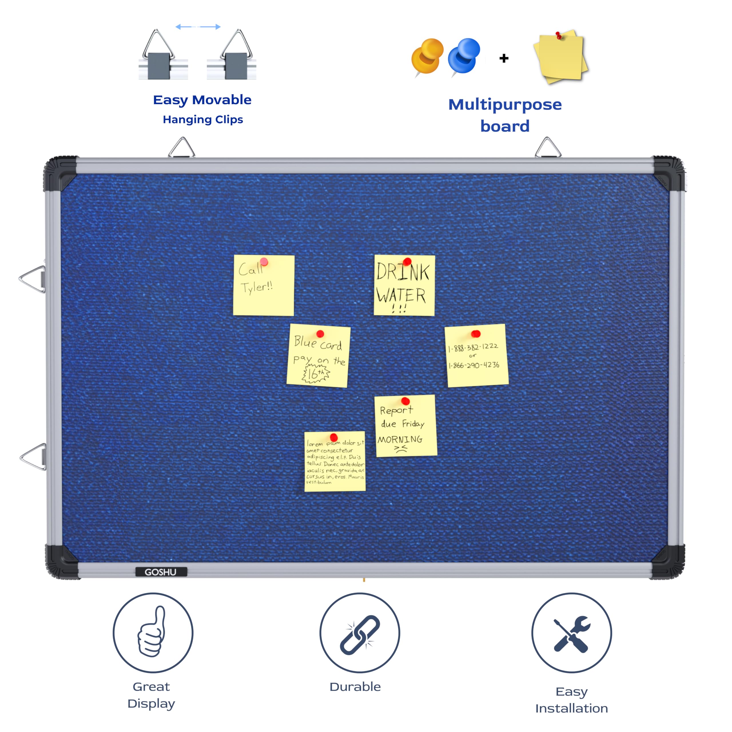 2x3 Feet Notice Board for Office School Classroom Display - Image 4