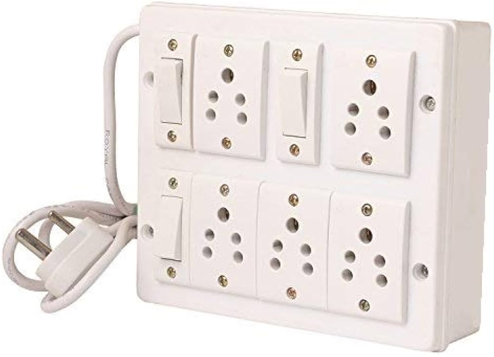 Extension Board 5X5 with Long Wire | Multi Plug Electric Power Board for Home & Office - Image 5