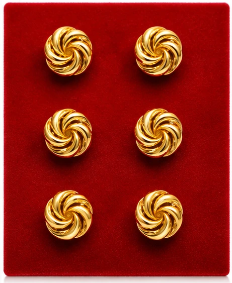 Daodc Gold Plated Designer Stud Earrings for Women & Girls Set