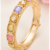Designer Gold Plated Multicolor Stone Kada Bracelet for Women - Buy Online at SRMN E Marketplace | Online Shopping in India