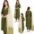 Green Ethnic Suit Set in Roman Silk with Dupatta for Women