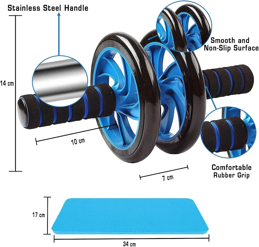 Heavy Double Ab Wheel Roller for Core Workout - Image 3