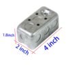 Modular 3 Box Metal Electrical Box for modular switches and sockets with durable rust-resistant metal construction for safe electrical installation.