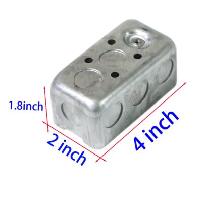 Modular 3 Box Metal Electrical Box for modular switches and sockets with durable rust-resistant metal construction for safe electrical installation.
