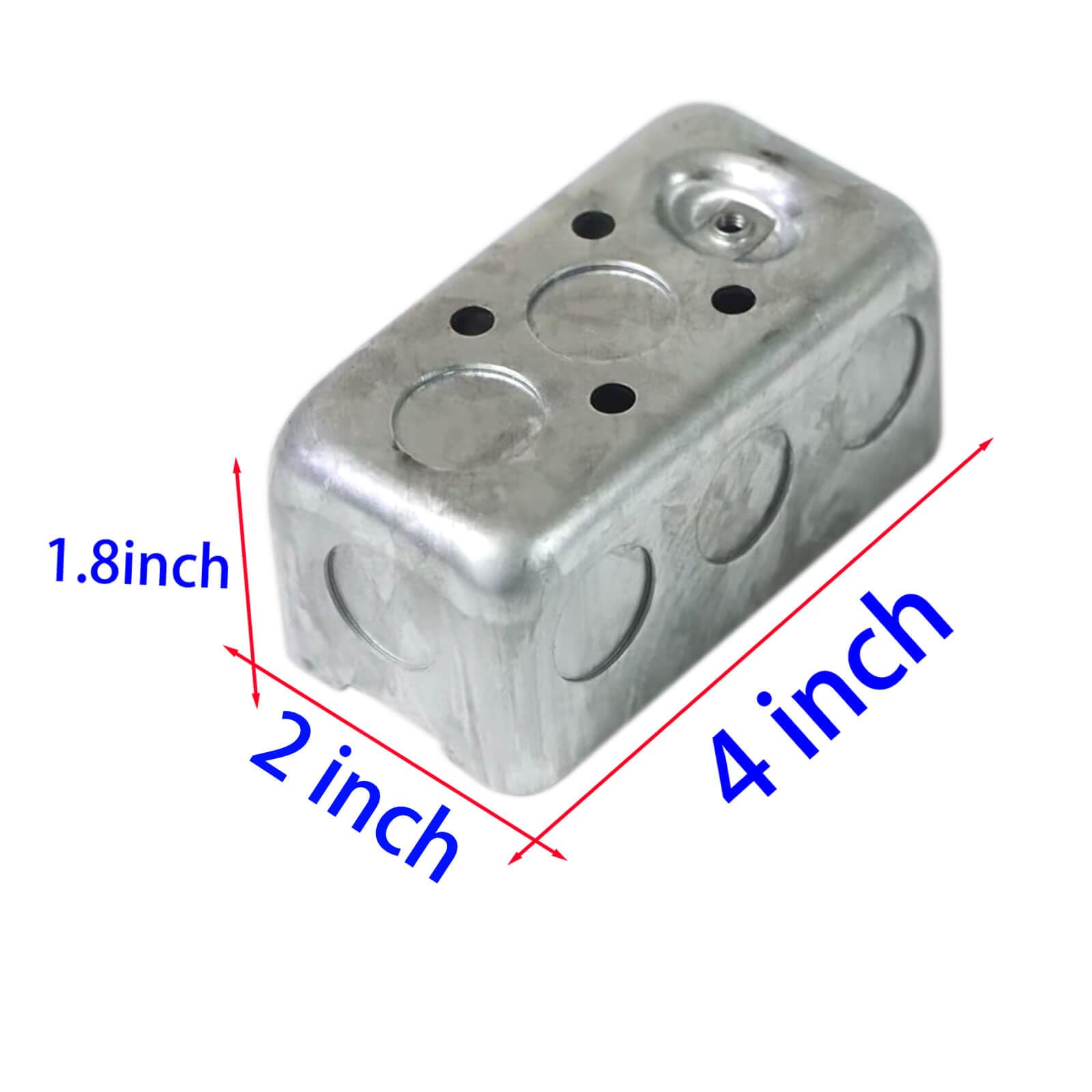 Modular 3 Box Metal Electrical Box for modular switches and sockets with durable rust-resistant metal construction for safe electrical installation.