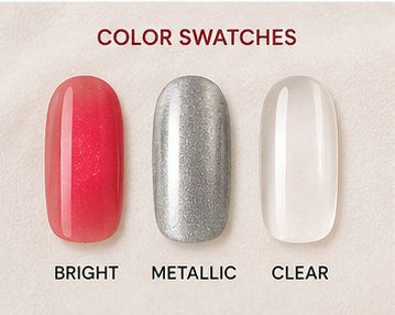 Mudwo Beauty Jazzy Nails Combo Pack of 3 Nail Polish - Image 4