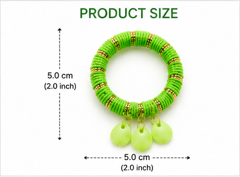 Multicolor Beaded Stretch Bracelet Set for Women & Girls (4 Pieces Set) - Image 5