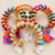 Multicolor beaded charm bracelets set of 4 with colorful beads and decorative hanging charms