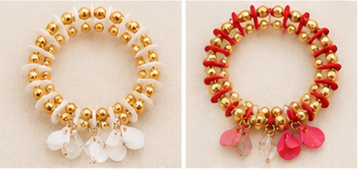 Multicolor Beaded Charm Bracelets (4 Pieces Set) for Girls - Image 7