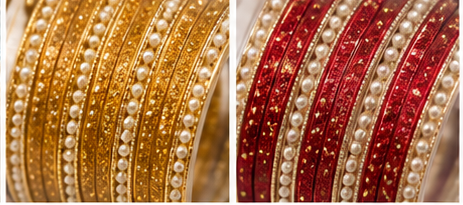 Orna Multicolor Glitter Bangles Set for Women & Girls - Image 3