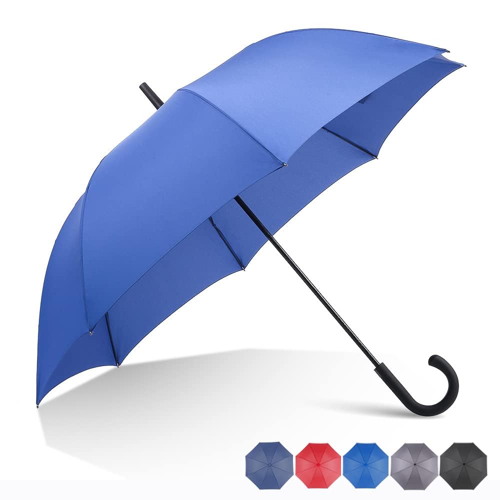 Designer Plastic Handle Umbrella for Men Women Rain Protection - Image 6