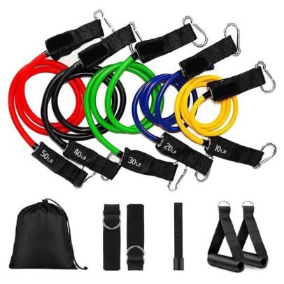 Resistance Bands Set for Strength Training Fitness Exercise and Home Workouts