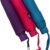 Small multicolor designer umbrella with curved handle and waterproof fabric for men and women