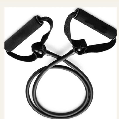 Toning Tube Resistance Band with Handles for Fitness & Exercise