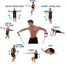 Toning Tube Resistance Band with Handles for Fitness & Exercise - Image 3