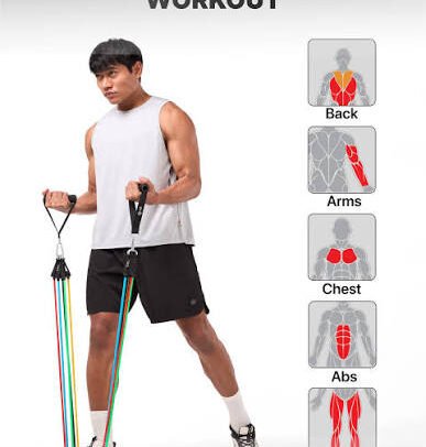Toning Tube Resistance Band with Handles for Fitness Exercise and Strength Training