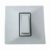 White 6 amp modular electrical switch for home and office switch board installation