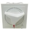 White modular ceiling fan regulator for home and office electrical switch board
