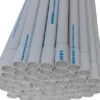 white PVC electrical conduit pipes bundle