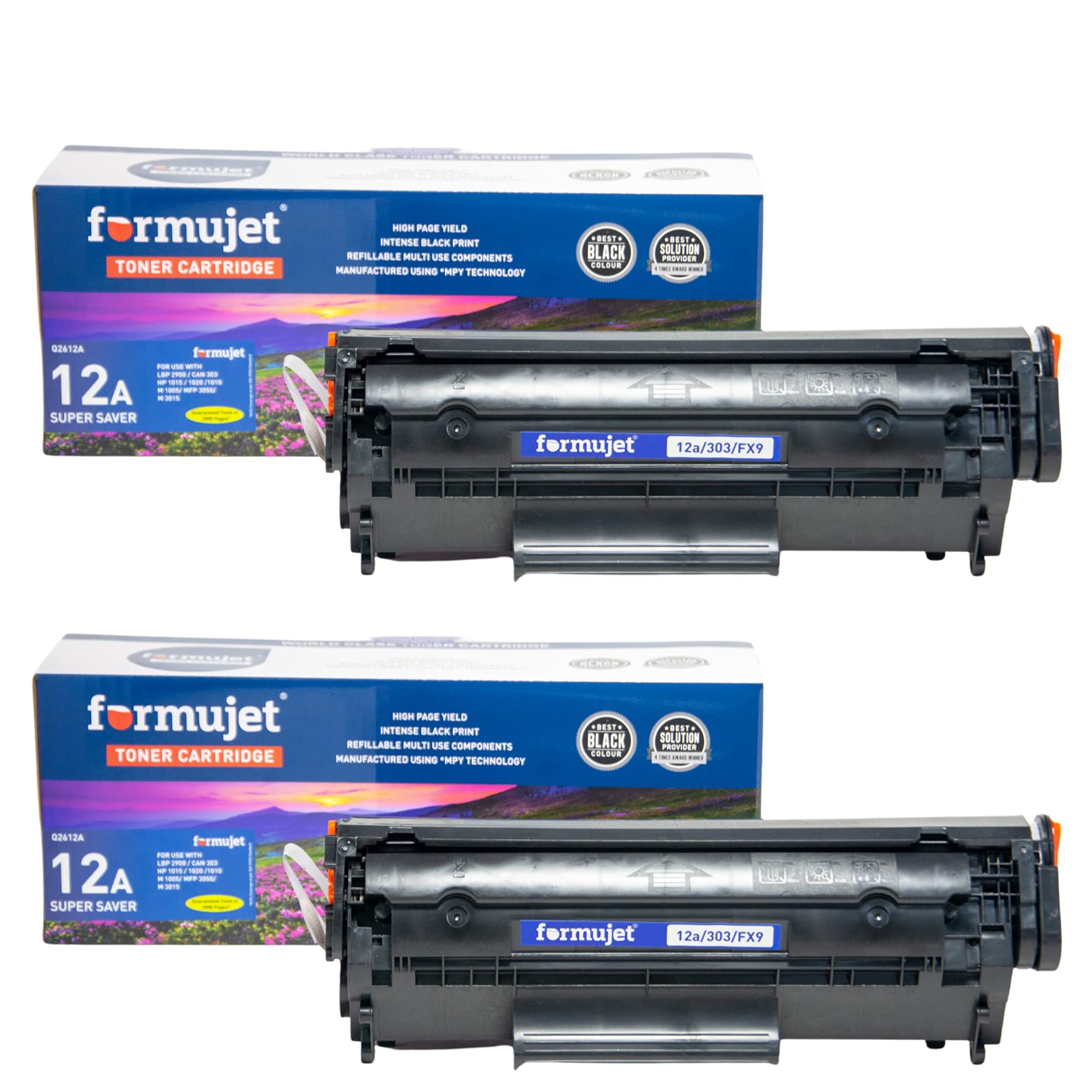 FORMUJET 12A Toner Cartridge Compatible with HP LaserJet Printers