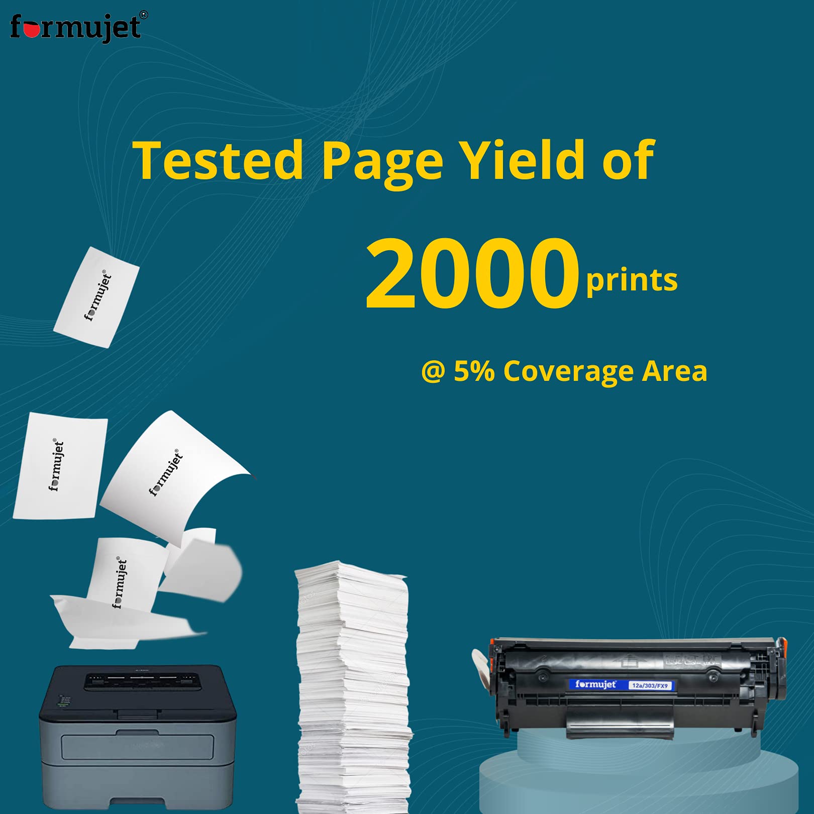 FORMUJET 12A Toner Cartridge Compatible with HP LaserJet Printers - Image 4