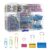 216 PCS Stationery Organizer Kit with Colorful Paper Clips Binder Clips Push Pins and Rubber Bands