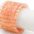 24 Pcs Peach Designer Bangles Set for Women with Golden Stone Work Traditional Indian Chudi Set