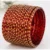 24 Pcs Red Gold Traditional Bangles Set for Women with Golden Glitter Designer Chudi Collection