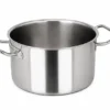 3 litre stainless steel cooking pot with side handles