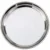 Stainless steel round serving tray pack of 5 with mirror finish for serving food snacks tea and meals.