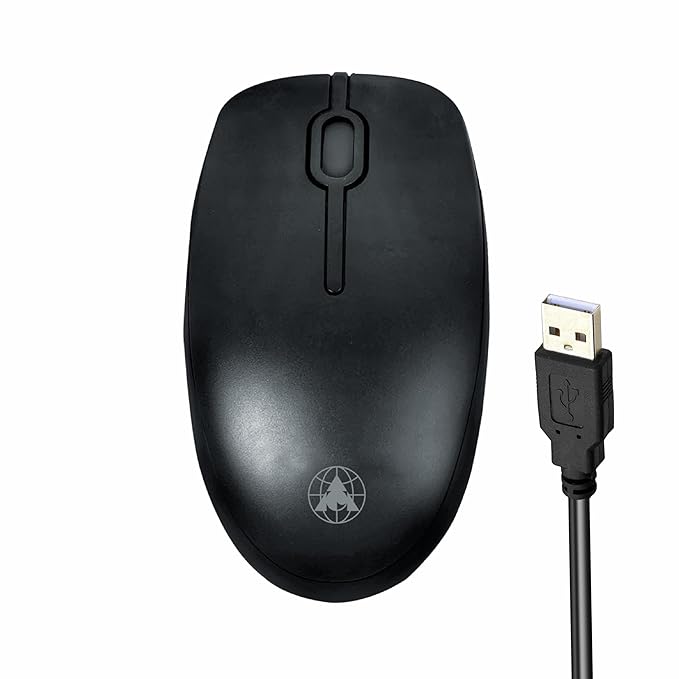 Prodot Comfy Wired USB Optical Mouse for Laptop and Desktop