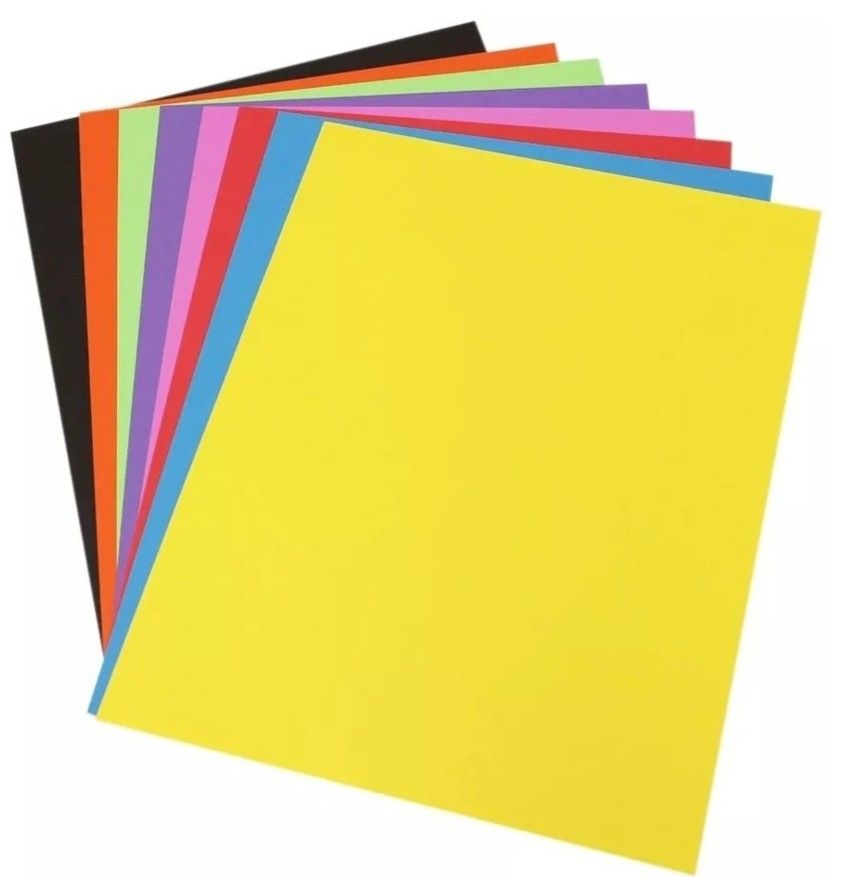 A4 100 Coloured Sheets Pack | 10 Sheets Each Color | Double Sided Craft Paper for School Projects, Office Printing, Art & DIY Crafts - Image 6