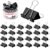 Black Binder Clips 41mm Pack of 24 Strong Metal Paper Clips for Document Filing and Office Organization