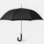 Black business long umbrella with waterproof canopy, steel shaft and curved hook handle for everyday rain protection.