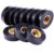 Black electrical insulation tape pack of 10 PVC adhesive tape rolls