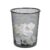 Black round metal mesh waste paper basket dustbin for office desk home and workspace
