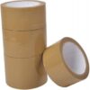 Strong Brown Packaging Tape Roll Pack of 6
