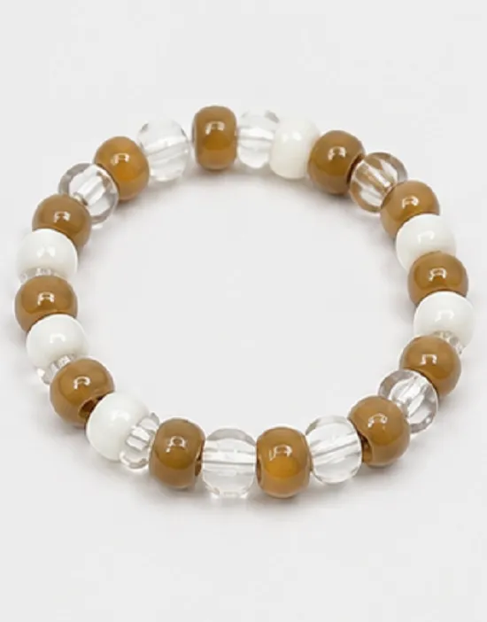 Brown, White & Crystal Pony Beads for Jewellery Making | Assorted Plastic Craft Beads for DIY Projects - Image 6