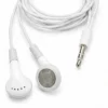 Classic white handsfree earphones with 3.5mm audio jack and stereo sound for smartphones tablets and laptops.