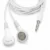Classic white handsfree earphones with 3.5mm audio jack and stereo sound for smartphones tablets and laptops.