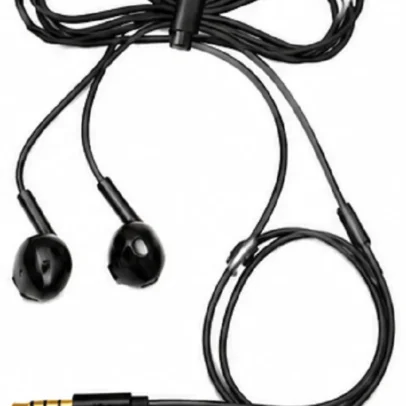 Classic wired earbuds with 3.5mm audio jack and microphone