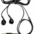 Classic wired earbuds with 3.5mm audio jack and microphone for smartphones laptops tablets and music devices.
